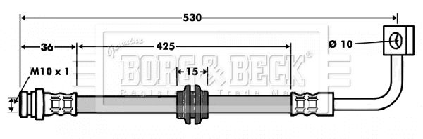 BORG & BECK stabdžių žarnelė BBH7474